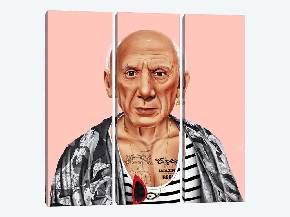 Pablo Picasso by Amit Shimoni 3-piece Art Print
