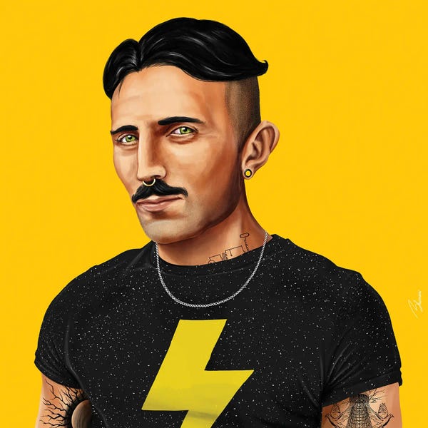 Pop Art: Nikola Tesla by Amit Shimoni