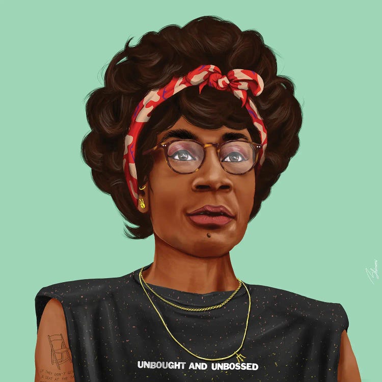 Shirley Chisholm by Amit Shimoni canvas print