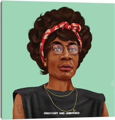 Shirley Chisholm Canvas Art Print - Art by Middle Eastern Artists