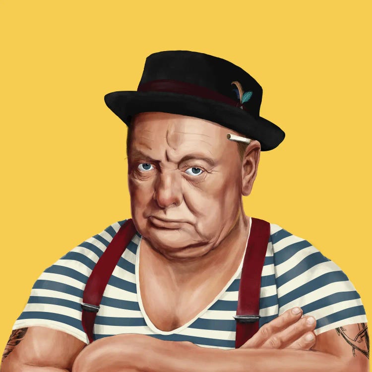 Winston Churchill by Amit Shimoni wall art