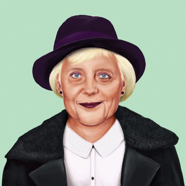 Amit Shimoni: Angela Merkel by Amit Shimoni