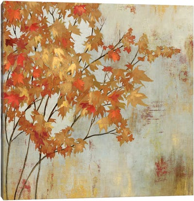 Golden Foliage Canvas Art Print - Asia Jensen