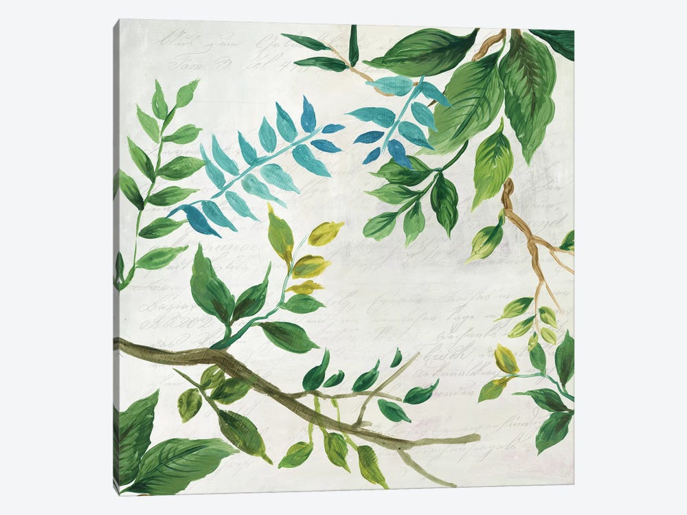 Lush Leaves by Asia Jensen 1-piece Canvas Wall Art