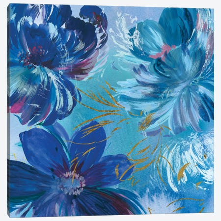 Midnight Floral I Canvas Print #ASJ189} by Asia Jensen Canvas Art Print