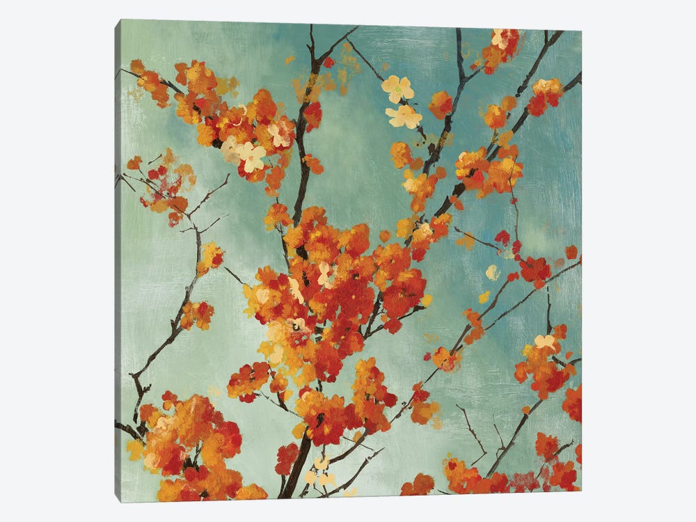 Orange Blossoms I by Asia Jensen 1-piece Canvas Art Print