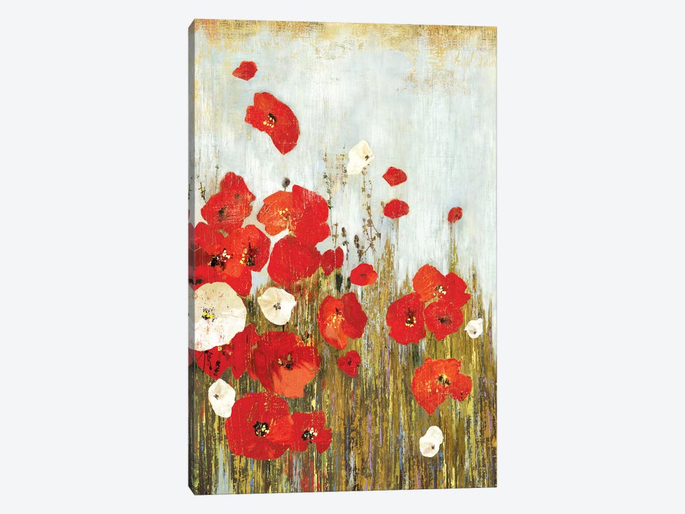 Poppies In The Wind by Asia Jensen 1-piece Canvas Art Print