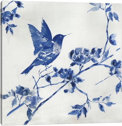 Porcelain Hummingbird Canvas Art Print - Asia Jensen