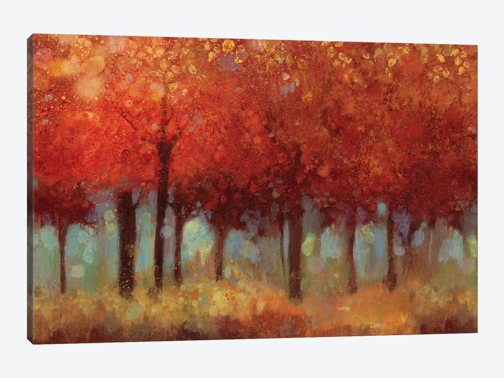 Red Forest by Asia Jensen 1-piece Art Print