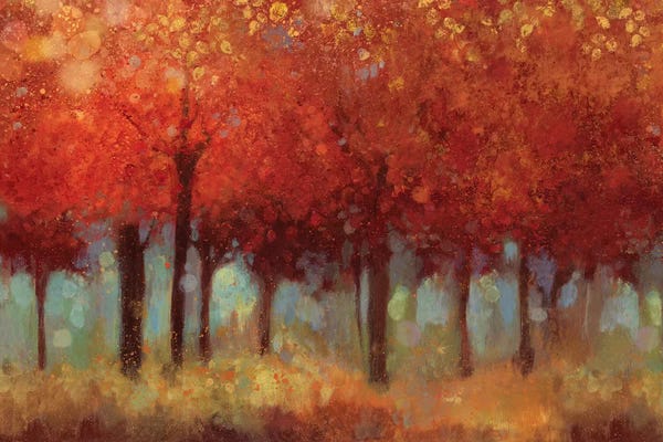 Autumn: Red Forest by Asia Jensen