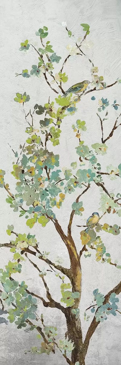 Sage Branch I by Asia Jensen framed canvas print