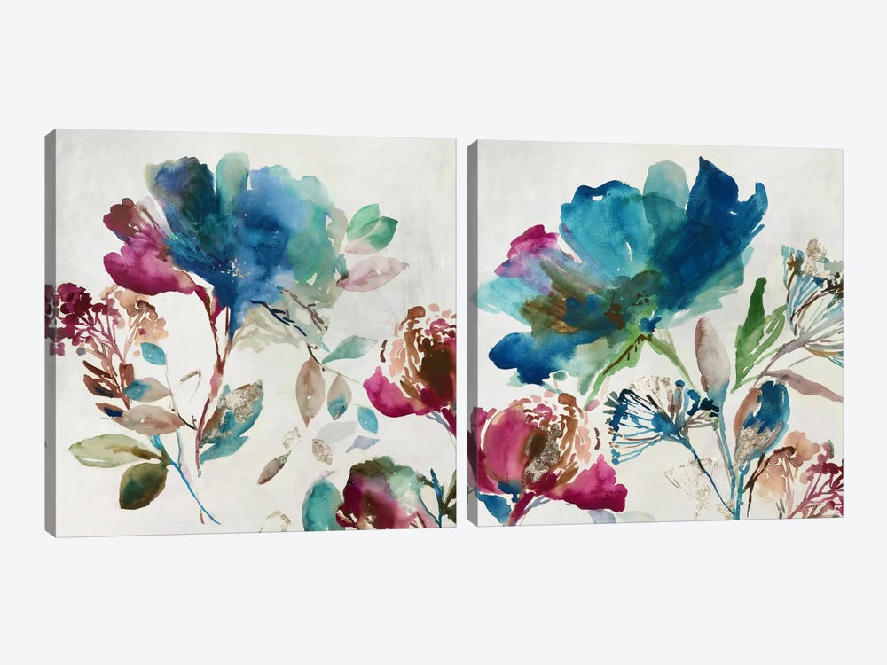Blossoming Diptych by Asia Jensen 2-piece Canvas Artwork