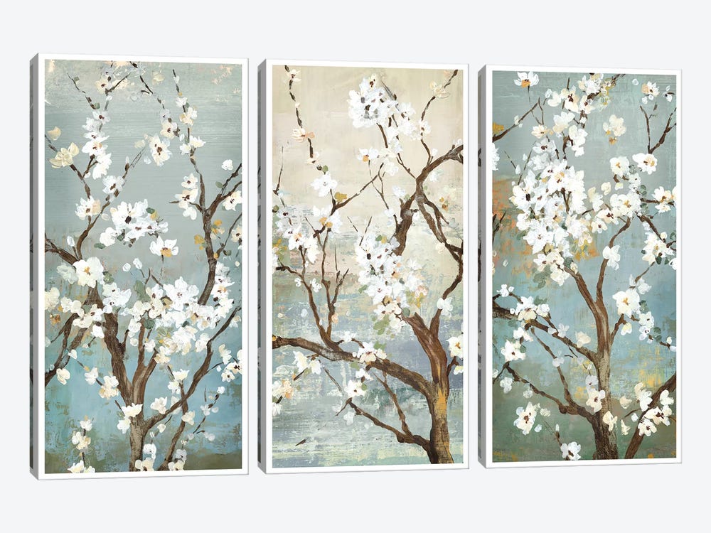 Triptych In Bloom by Asia Jensen 3-piece Art Print