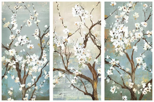 Asia Jensen: Triptych In Bloom by Asia Jensen