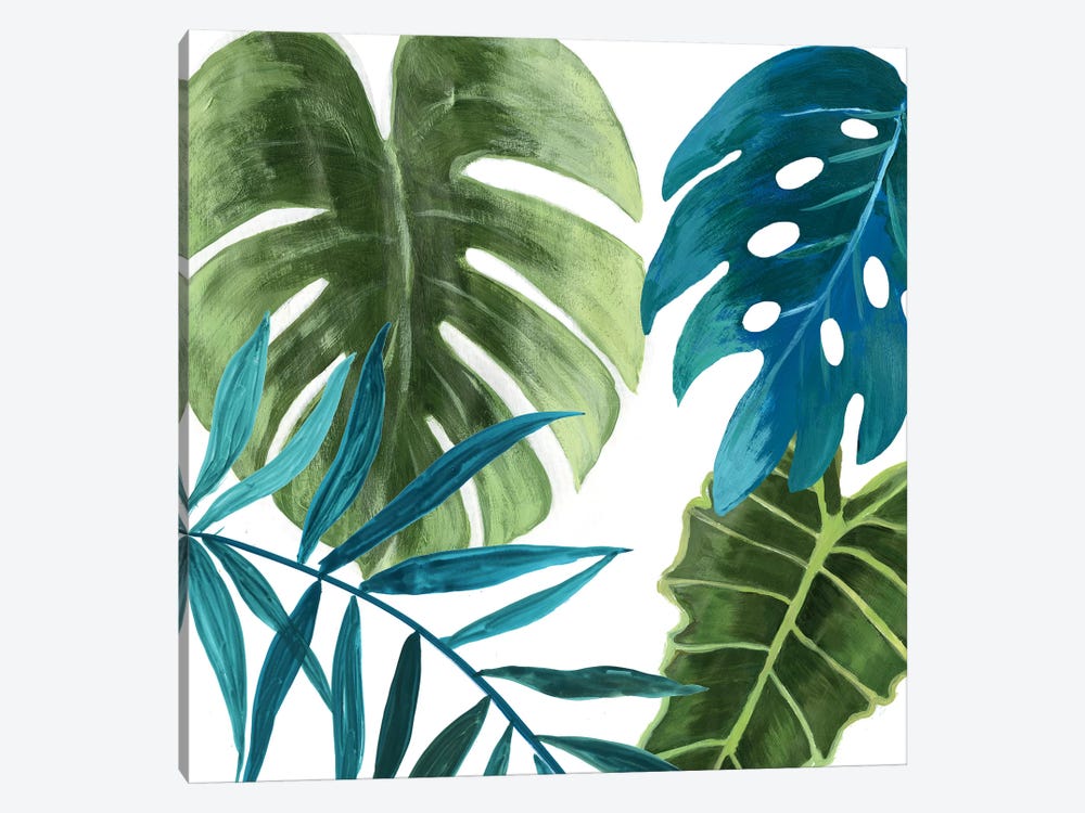 Tropical Leaves I by Asia Jensen 1-piece Canvas Wall Art