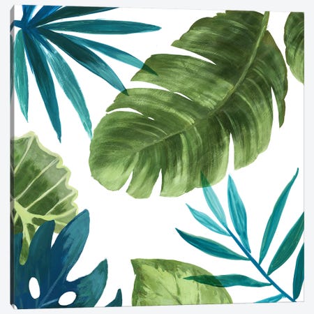 Tropical Leaves II Canvas Print #ASJ304} by Asia Jensen Canvas Wall Art