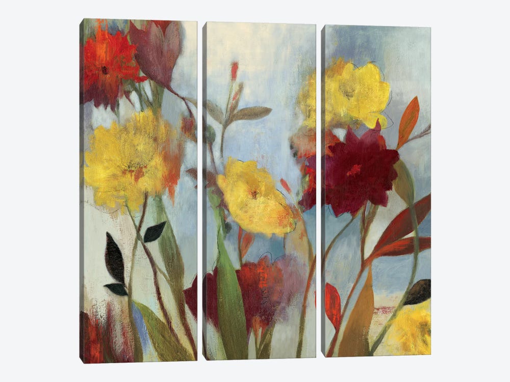 Wildflowers I by Asia Jensen 3-piece Canvas Art Print
