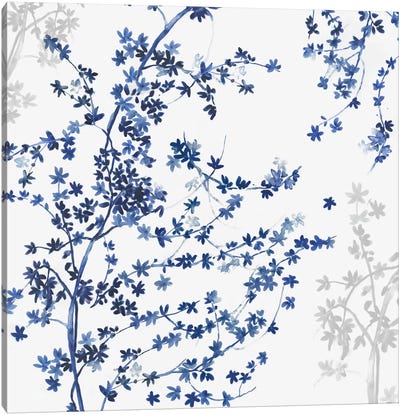Blue Ivy Canvas Art Print - Ivy & Vine Art