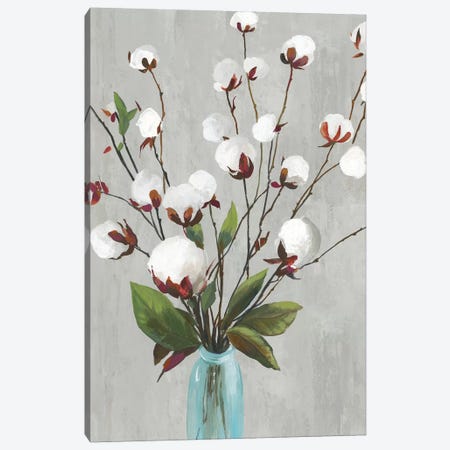 Cotton Ball Flowers II  Canvas Print #ASJ361} by Asia Jensen Canvas Art Print