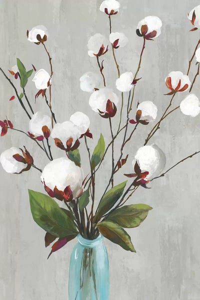 Cotton: Cotton Ball Flowers II  by Asia Jensen