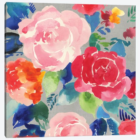 Bright Floral  Canvas Print #ASJ428} by Asia Jensen Canvas Wall Art