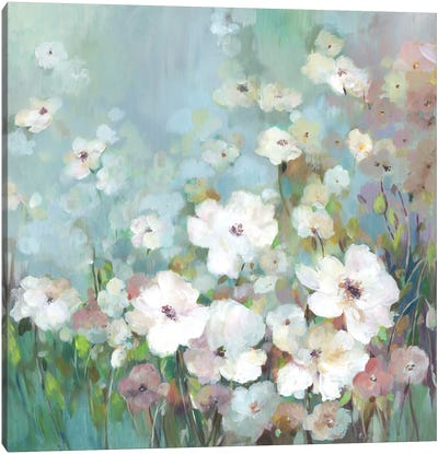 Field Flower Garden Canvas Art Print - Asia Jensen