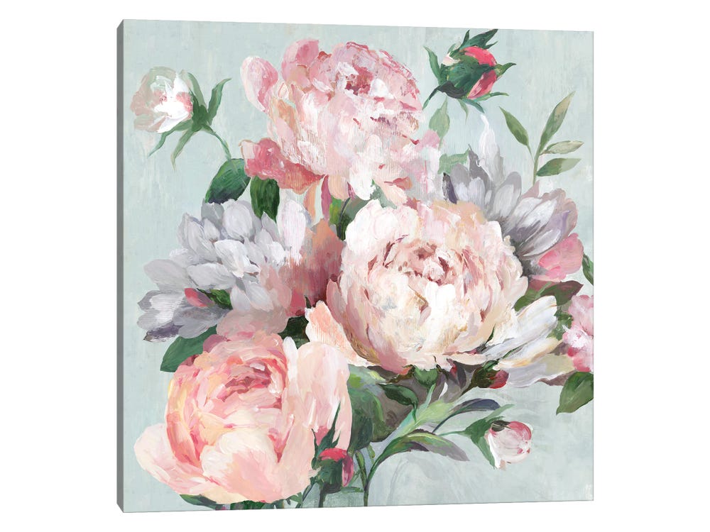 How to Paint Watercolor Postcards in Vintage Style - Peony and