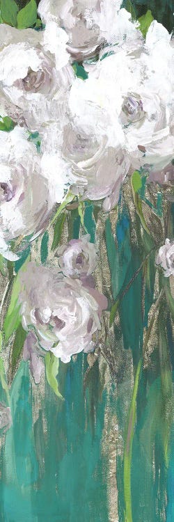 Roses on Teal I