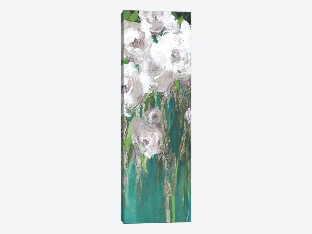 Roses on Teal I by Asia Jensen 1-piece Canvas Artwork