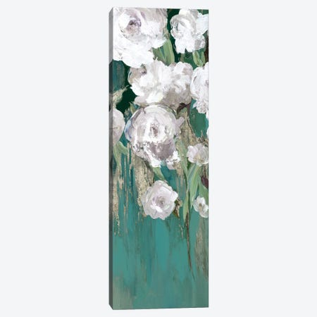 Roses on Teal II Canvas Print #ASJ548} by Asia Jensen Canvas Print