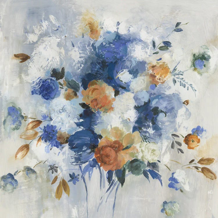 Blue Grande Floral