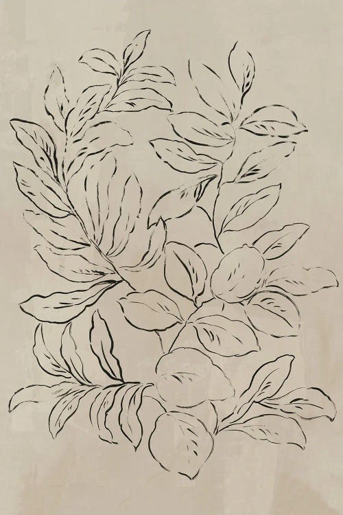 Outlined Leaves I by Asia Jensen wall art