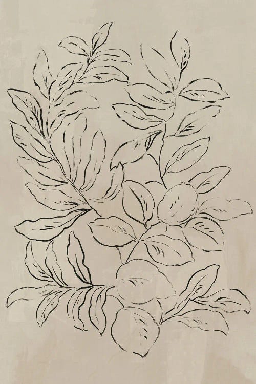 Outlined Leaves I