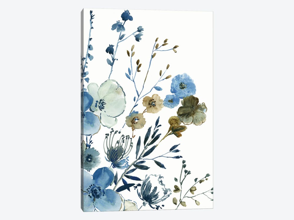 Blue Blossoming Garden I by Asia Jensen 1-piece Canvas Print