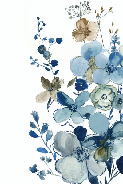 Blue Blossoming Garden II by Asia Jensen art print