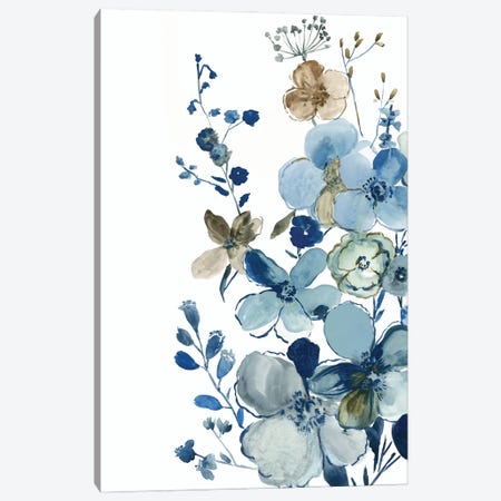 Blue Blossoming Garden II Canvas Print #ASJ585} by Asia Jensen Canvas Artwork