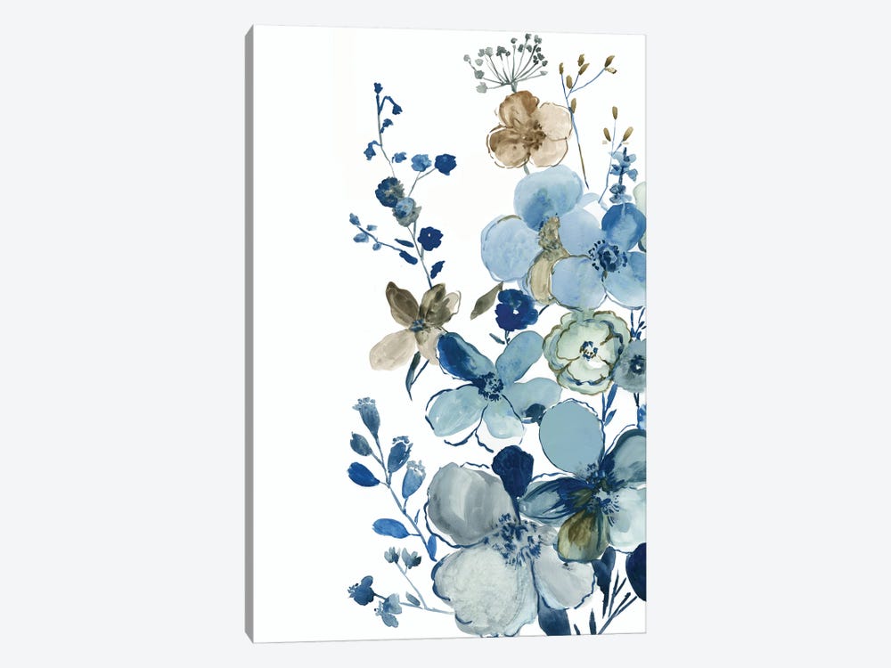 Blue Blossoming Garden II by Asia Jensen 1-piece Canvas Artwork