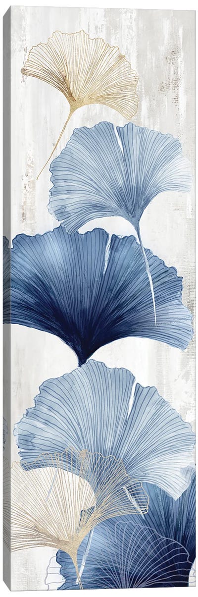 Blue Ginkgo I Canvas Art Print