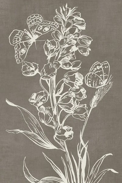 Botanical Stamp I by Asia Jensen framed canvas print