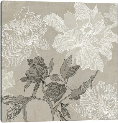 Floral Lines I Canvas Art Print - Asia Jensen