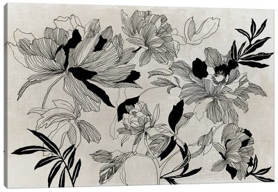 Lithograph Florals Canvas Art Print - Asia Jensen