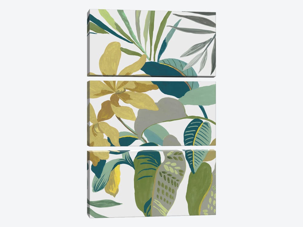 Tropic Florals I by Asia Jensen 3-piece Canvas Print
