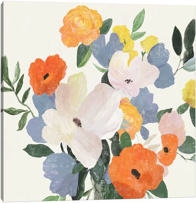 Florals In Vase II Canvas Art Print - Asia Jensen
