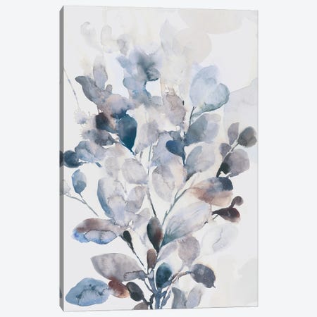 Blue Boho Leaves I Canvas Print #ASJ631} by Asia Jensen Art Print