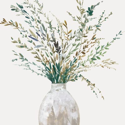 Vase Of Grass II by Asia Jensen framed wall art