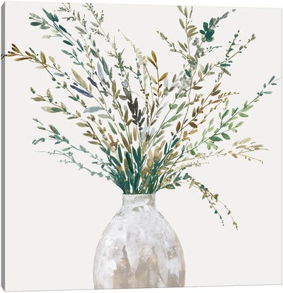 Vase Of Grass II Canvas Art Print - Asia Jensen