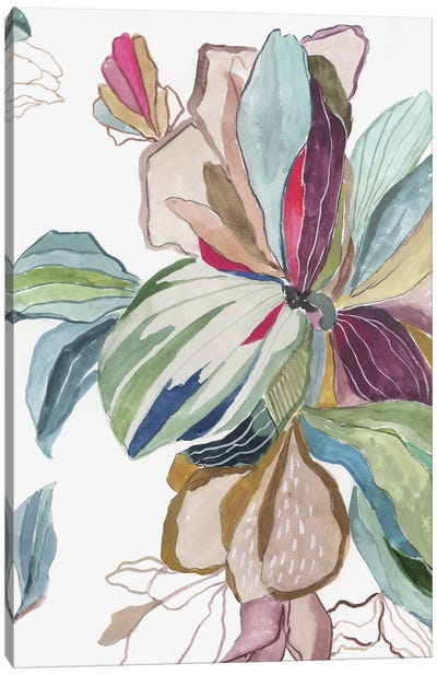 Tropical Botanical Study I Canvas Art Print - Tropical Décor