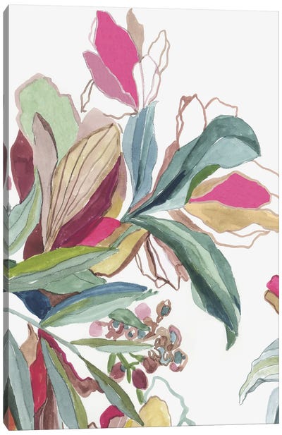 Tropical Botanical Study II Canvas Art Print - Asia Jensen