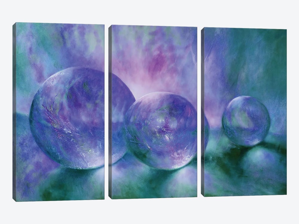 Purple Light by Annette Schmucker 3-piece Canvas Art