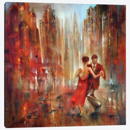 Do The Tango Canvas Print #ASK143} by Annette Schmucker Canvas Wall Art